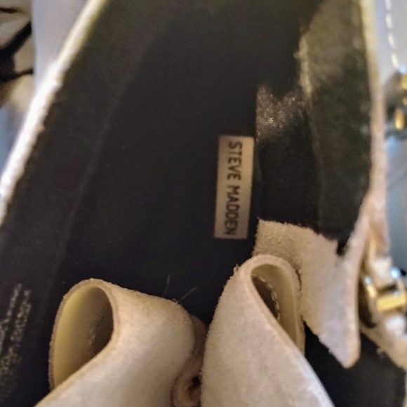 Steve Madden Women's White Lace-Up Boots - Picture 3 of 7